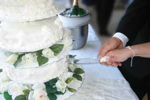 Cake design e bouquet della sposa